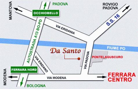 Da Santo Hotel Ristorante Pizzeria فيرّارا المظهر الخارجي الصورة
